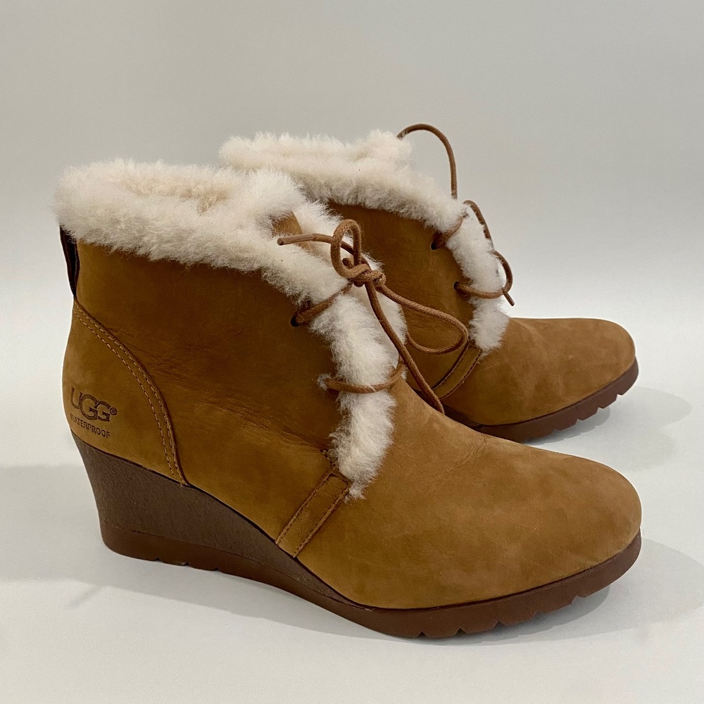 UGG Jeovana Suede Wedge Boots